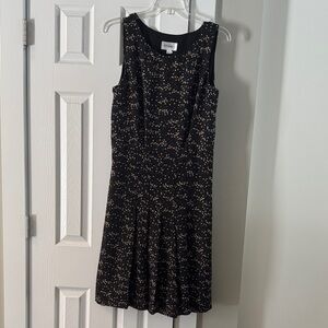 Studio Black and Cream Midi Dress